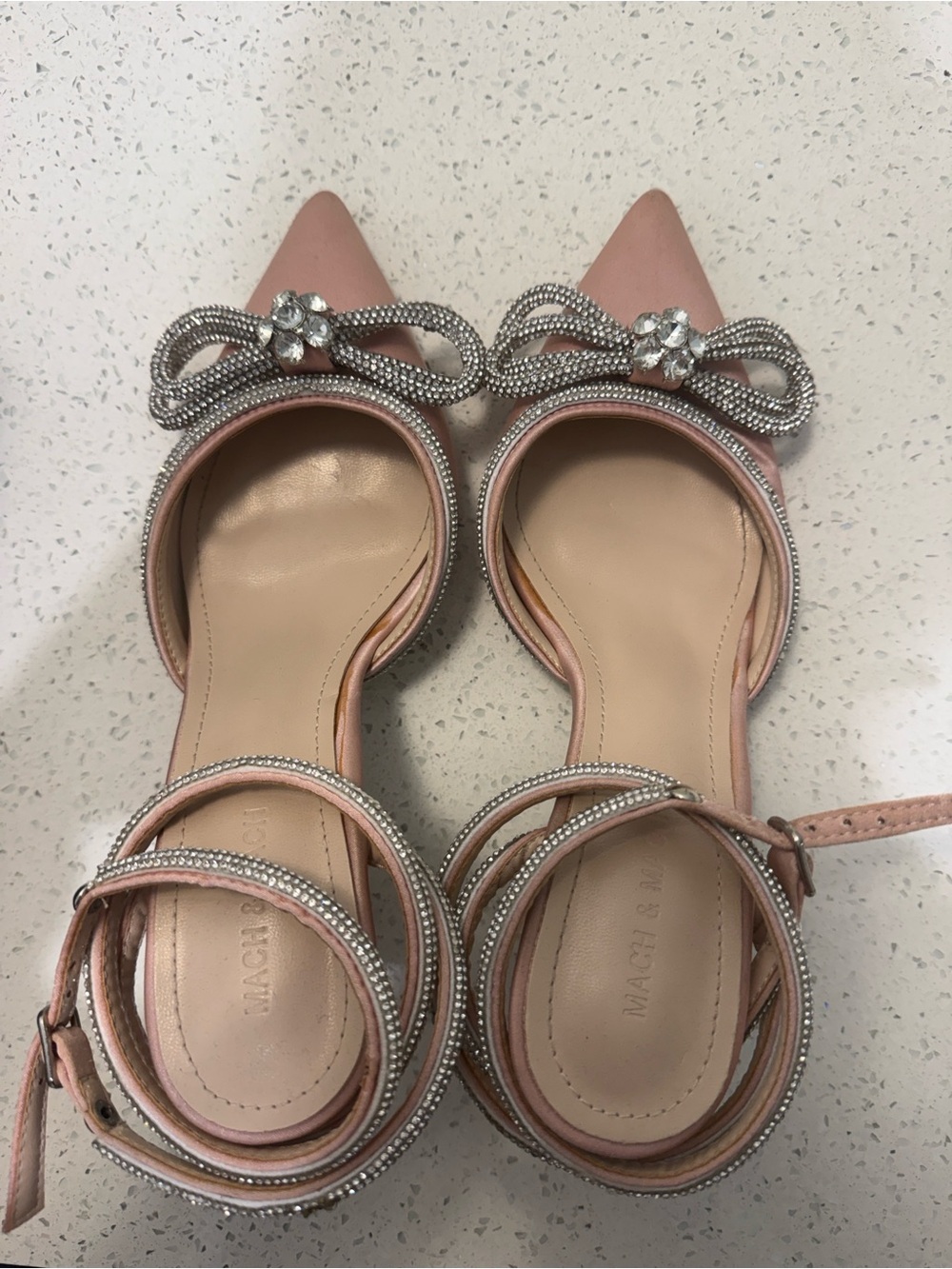MACH & MACH Double Bow Satin Pumps